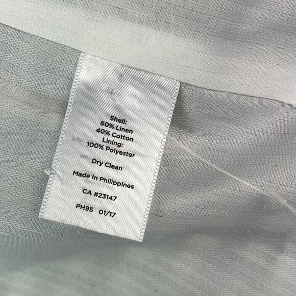 NWT Talbots Linen Blend Blazer sz 10 Jacket Gingham Check Lined Black White - Picture 11 of 11